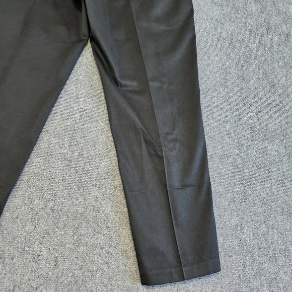 NWT Haggar Premium No Iron Straight leg Flat Front Stretch Black Pants 34x29 - Picture 9 of 16